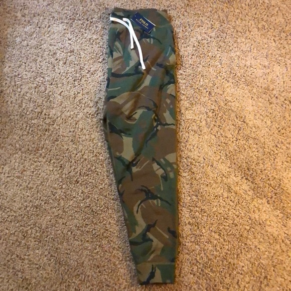 Polo Ralph Lauren Camo Mens Fleece Sweatpants - Picture 2 of 4